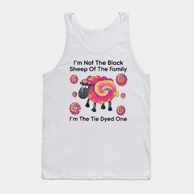 I'm Not The Black Sheep Of The Family Tie Dyed Tank Top by US GIFT